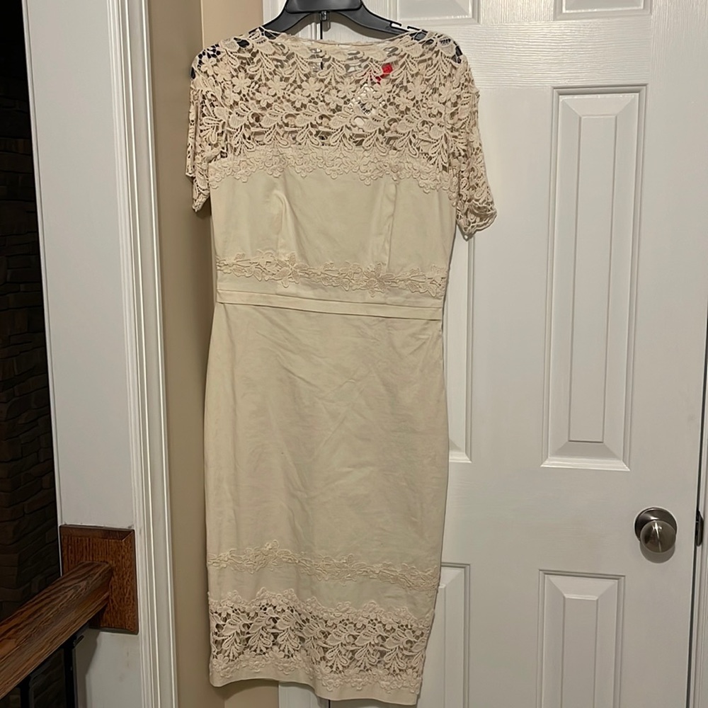Ivanka Trump Zuzana ivory dress size 8 NEW!